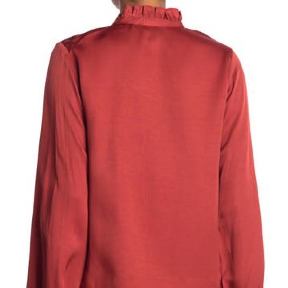 Sea Ruffle Button Front Blouse - Picture 3 of 3